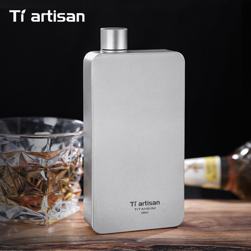Camping Cooking Utilities - Botol Minuman Titanium Tiartisan 400ML, Botol