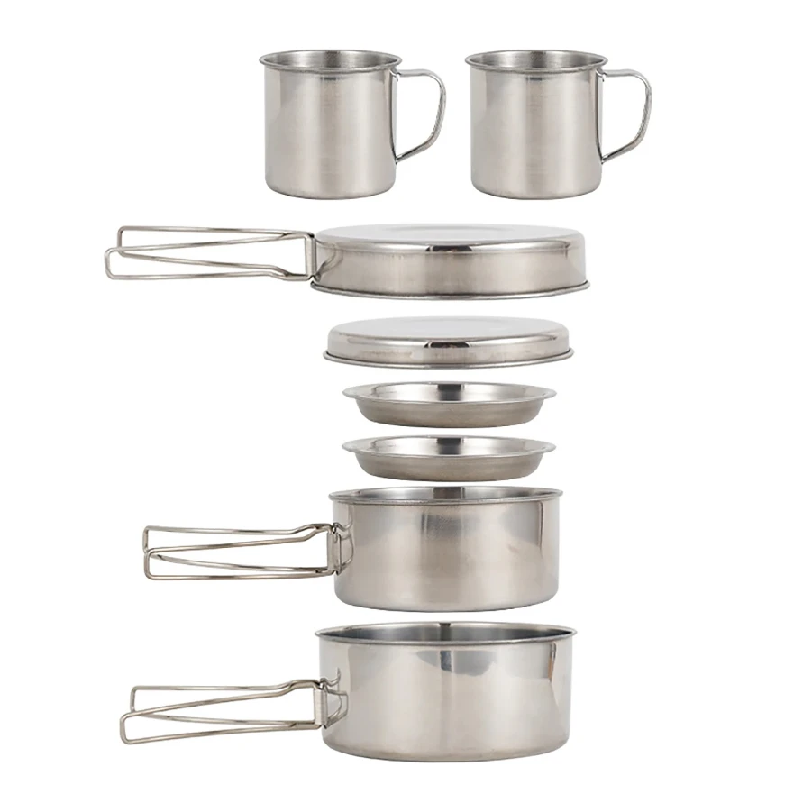 Camping Cooking Unit - 8 Buah/Set Peralatan Masak Berkemah Set