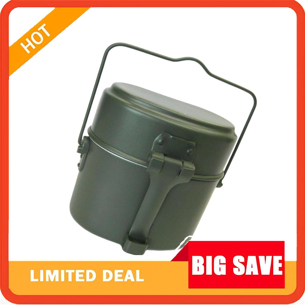 Camping Cooking Mess Kit - 3 Buah/Set Kotak Makan Siang Panci