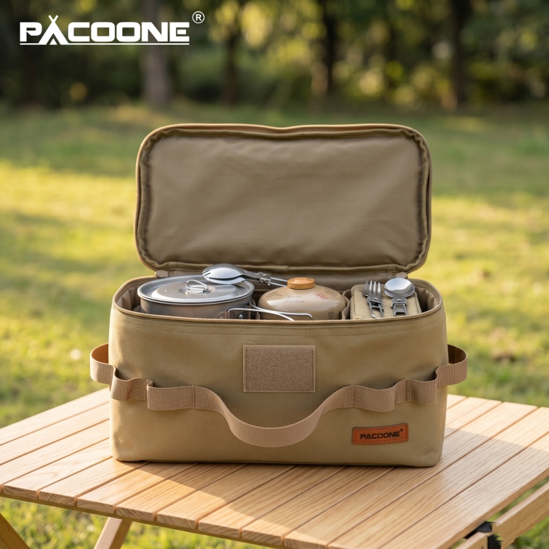 Camping Cooking Backpack - PACOONE Tas Penyimpanan Portabel untuk Berkemah
