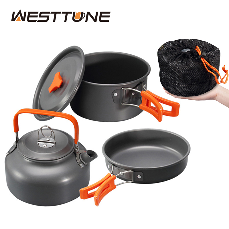 Camping Cooking Kits - WESTTUNE Peralatan Masak Berkemah Kit Aluminium