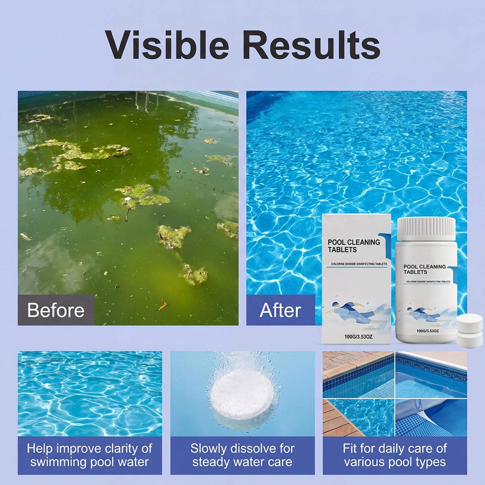 Water Purification Tablet - Tablet Pemurni Air Penghilang Noda Penghilang