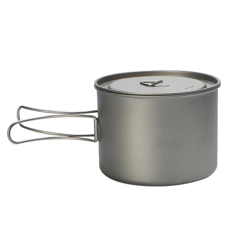 Camping Cooking Kits - Panci masak Titanium piknik luar ruangan,