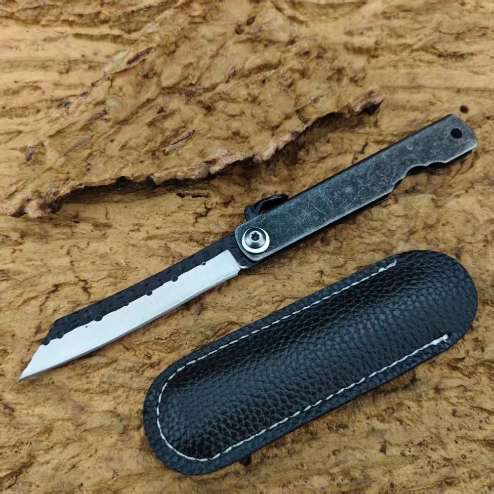 Camping Cooking Knife With Sheath - Pisau Lipat Higonokami Buatan Tangan dengan