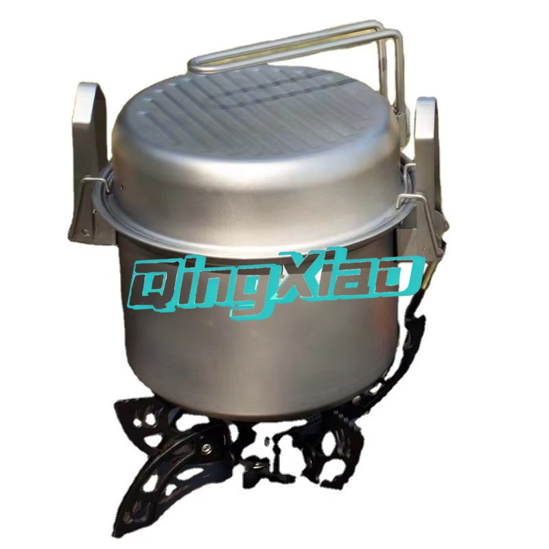 Camping Cooking Area - Panci Masak Camping Multifungsi Bahan Stainless