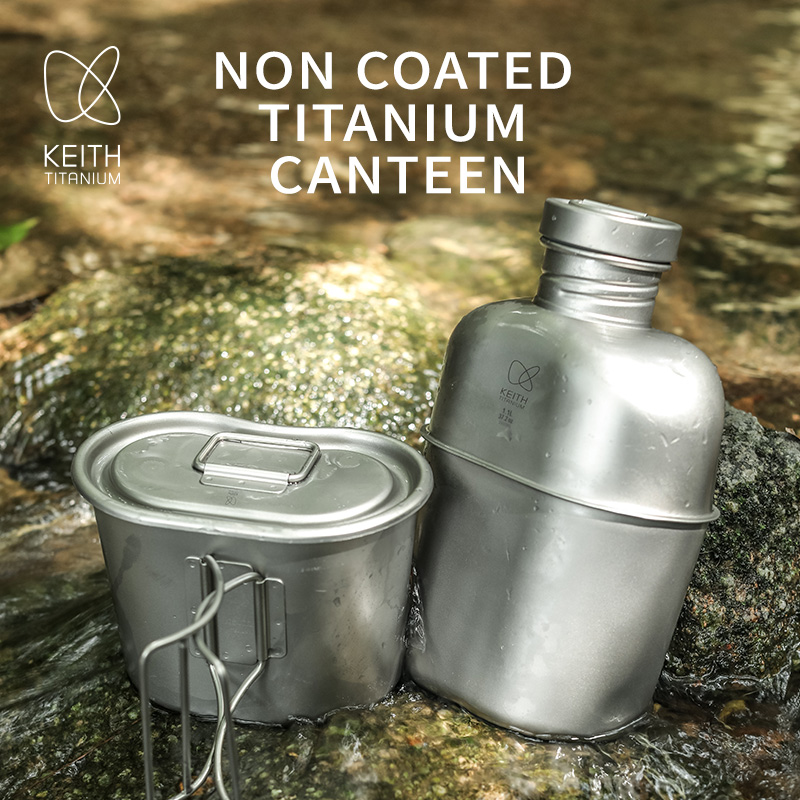 Camping Cooking Kits - KEITH Perlengkapan Kantin Titanium Murni, Set