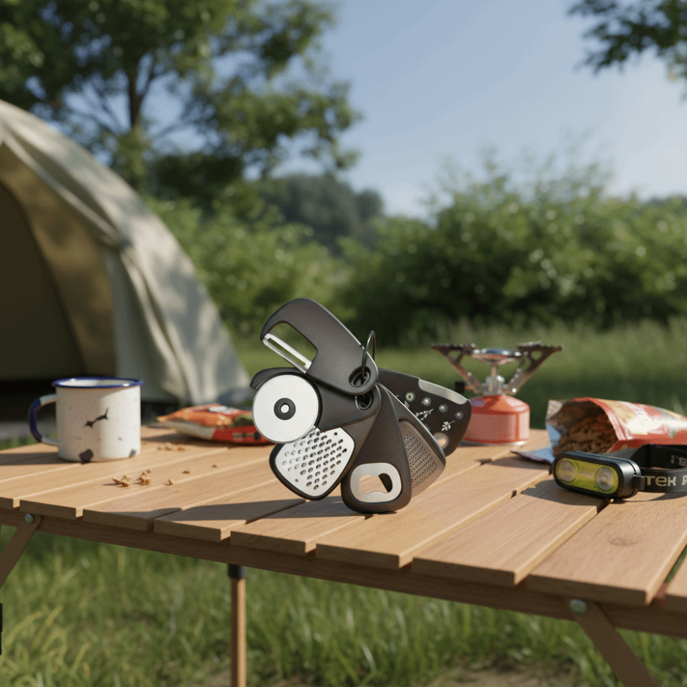 Camping Cooking Set Compact - Set Peralatan Berkemah Desain Ringkas Hemat