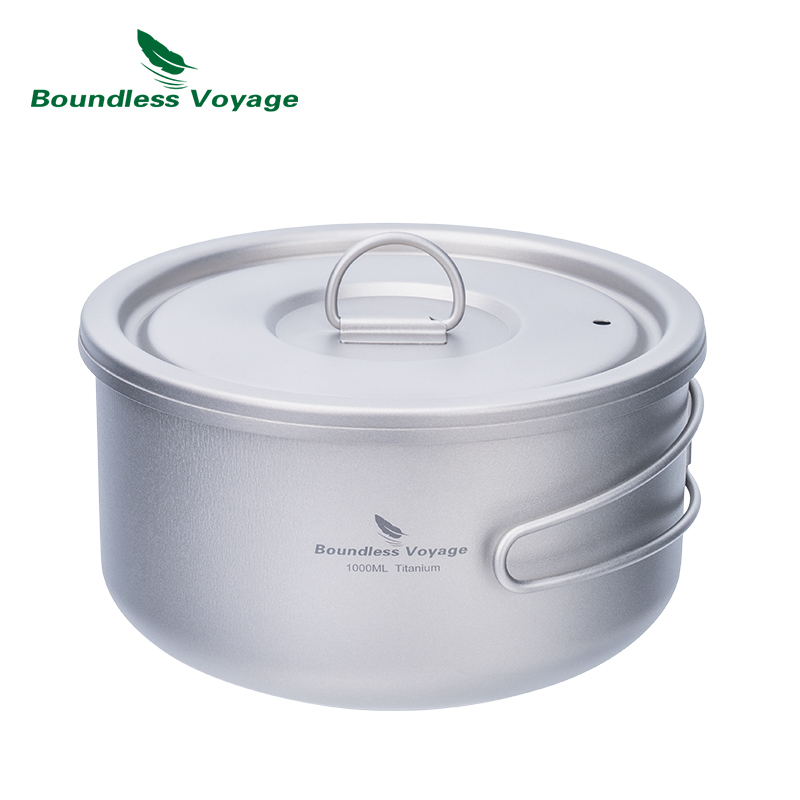 Camping Cooking Kits - Ketel Kemah bahan Titanium tanpa batas