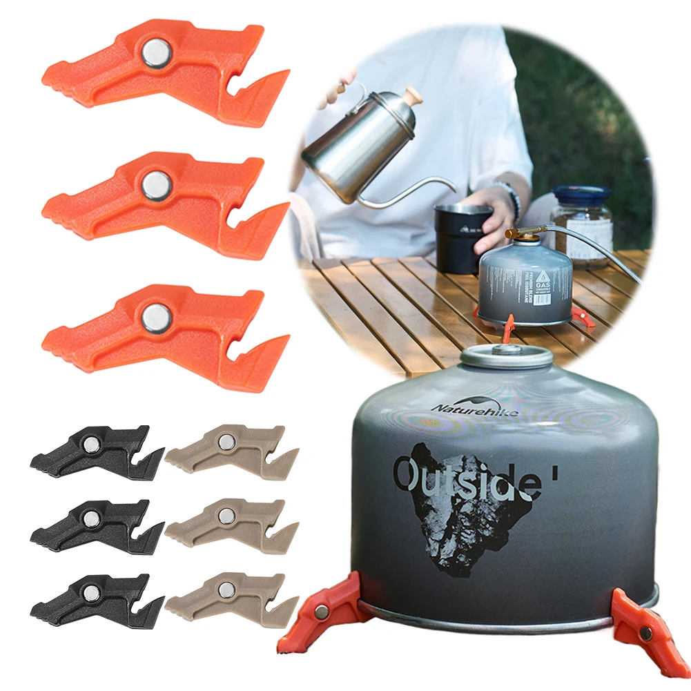 Camping Cooking Gas Canister - Braket tangki Gas Tripod magnetik, penstabil