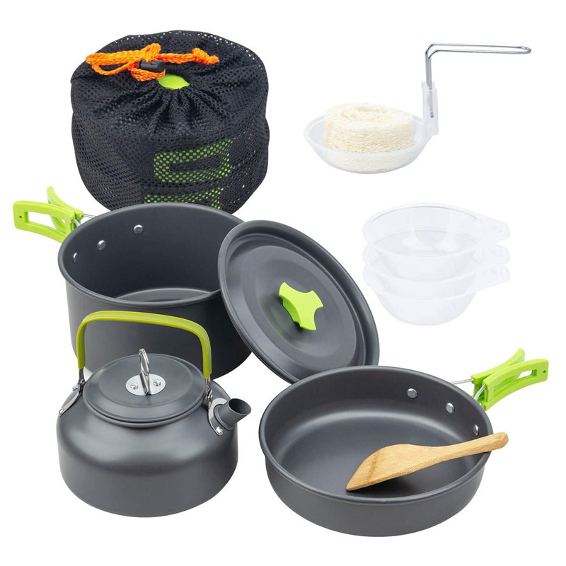 Camping Cooking Kit Box - Kit Peralatan Masak Berkemah Luar Ruangan