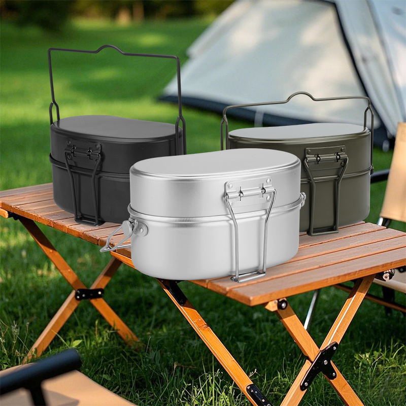 Camping Cooking Kit Box - Outdoor CampingMessKit Multifungsi Ukuran Yang Tepat