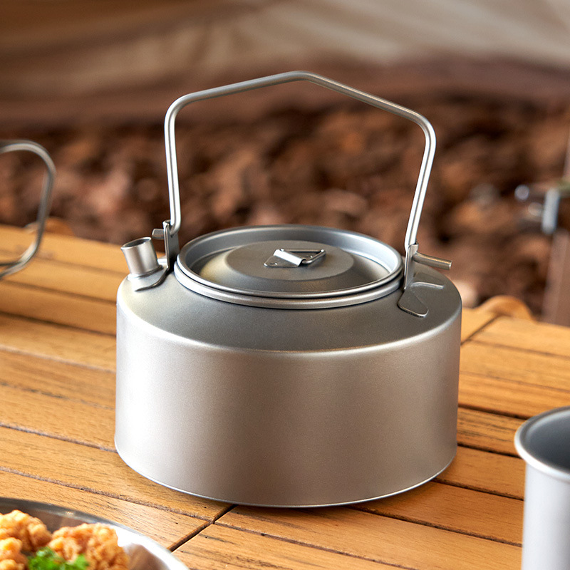 Camping Cooking Kits - Ketel Memasak Air Berkemah Ketel Titanium