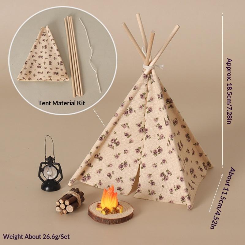 Camping Cooking Kit Box - **1 Set 1/12 Rumah Boneka Dekorasi