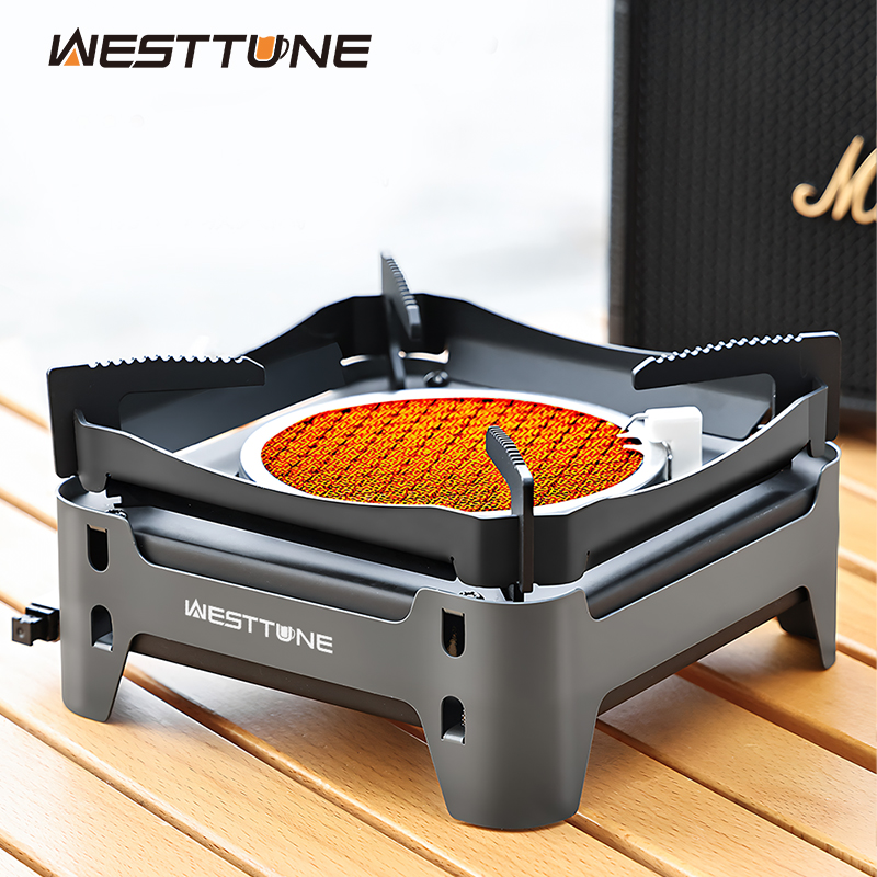 Camping Cooking Windshield - WESTTUNE Kompor Pembakaran Inframerah Luar Ruangan