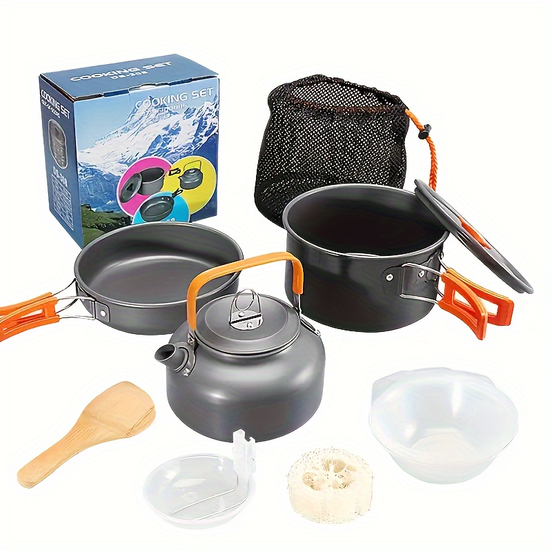 Camping Cooking Equipment Bag - Set Peralatan Masak Aluminium Alloy Luar