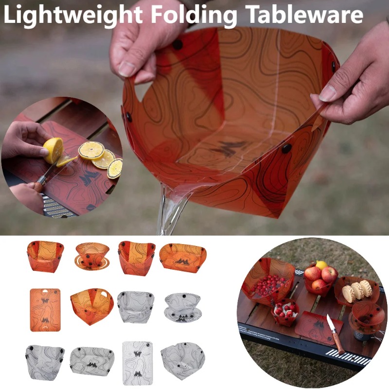 Camping Cooking Unit - Peralatan Makan Berkemah Lipat Piring Makan