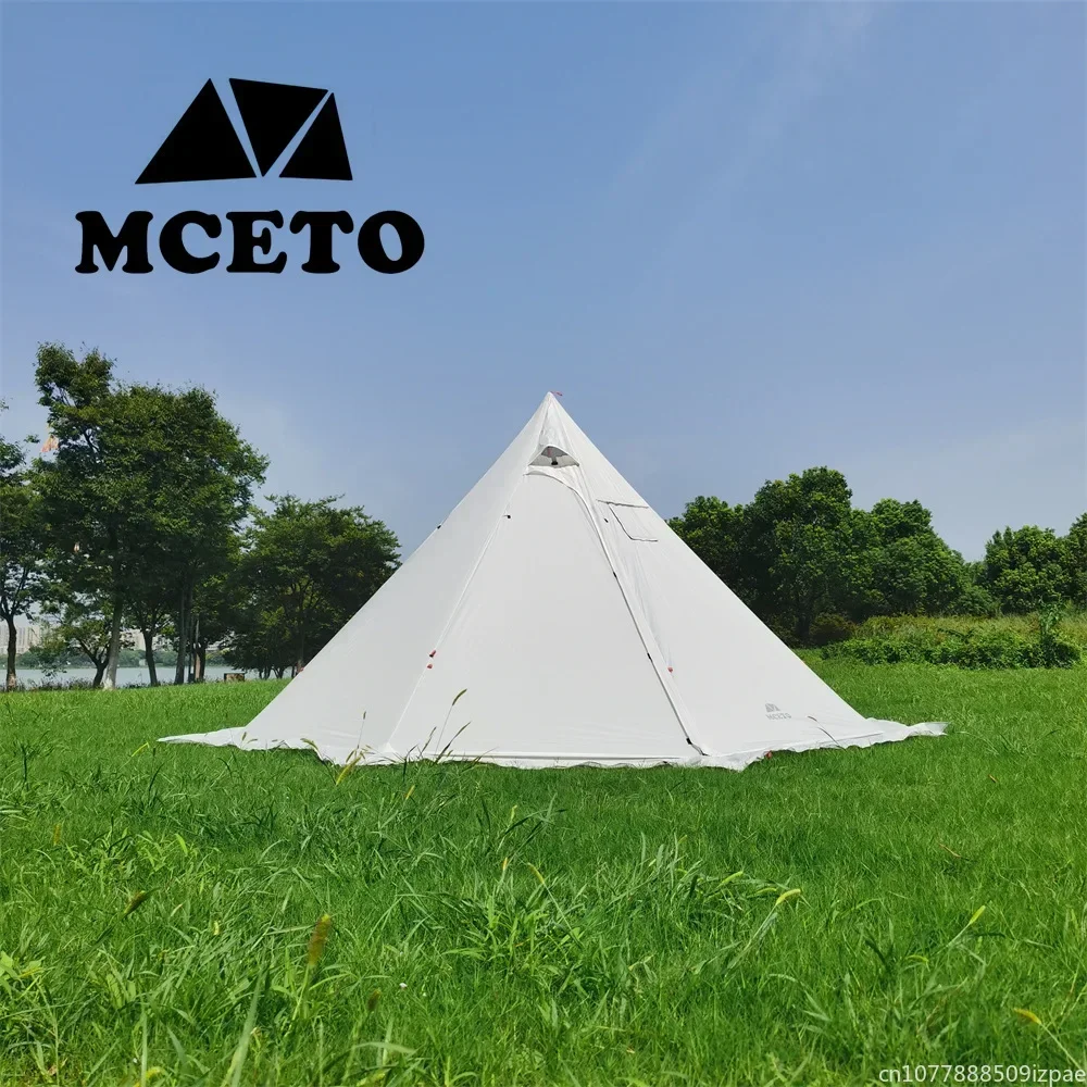 Camping Cooking Snow - Tenda Piramida Panas dengan Rumbai Salju,