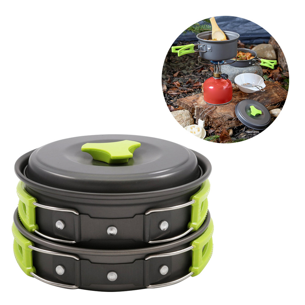 10Pcs Set Peralatan Masak Ring - Camping Cooking Backpack ulasan dan harga