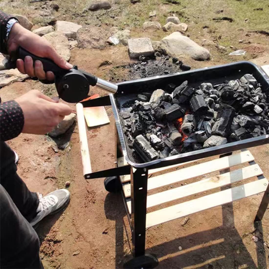 Peniup Barbekyu Memasak di Lua - Camping Cooking Essentials ulasan dan harga