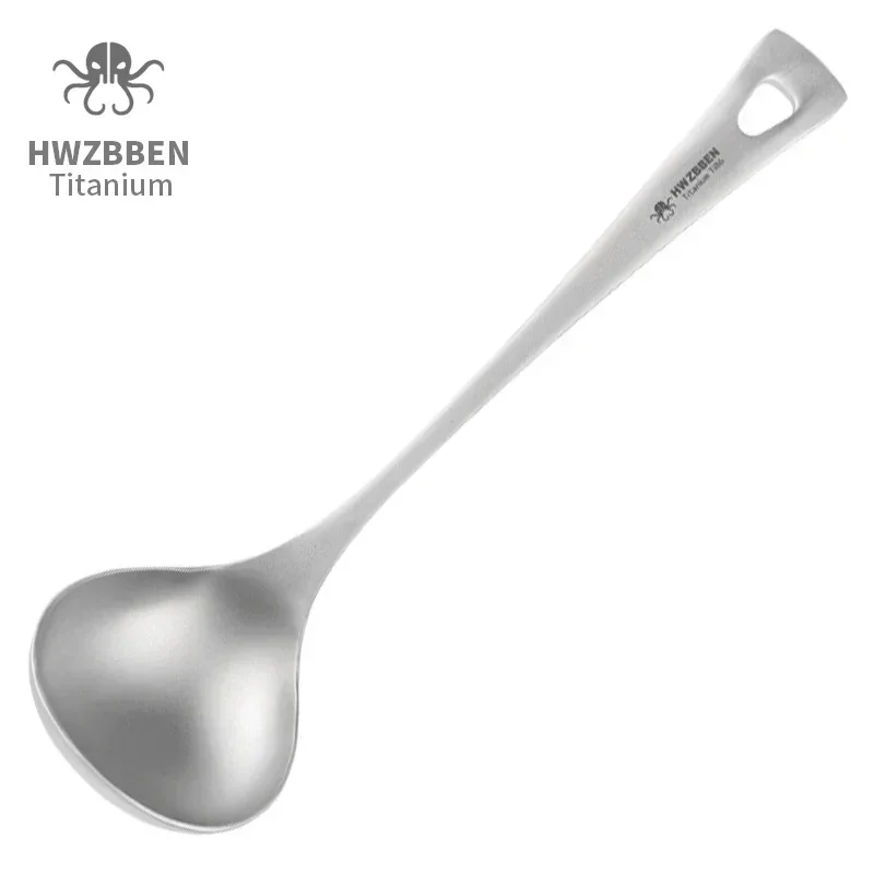 HWZBBEN sendok sup Titanium lu - Camping Cooking Kits ulasan dan harga