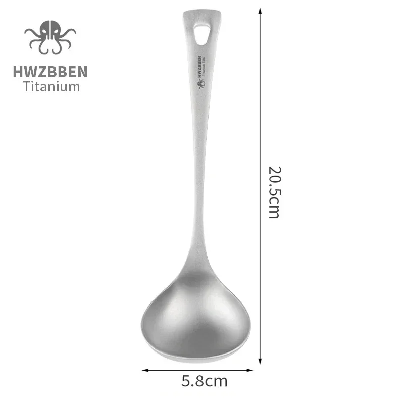 HWZBBEN sendok sup Titanium lu - Camping Cooking Kits ulasan dan harga