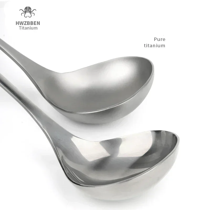 HWZBBEN sendok sup Titanium lu - Camping Cooking Kits ulasan dan harga