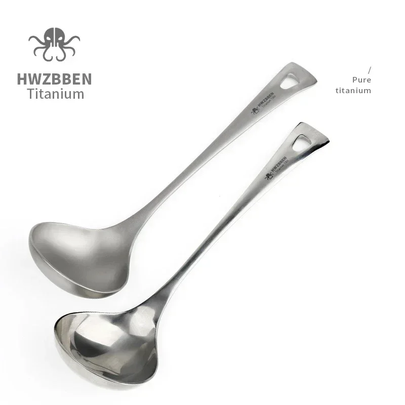 HWZBBEN sendok sup Titanium lu - Camping Cooking Kits ulasan dan harga