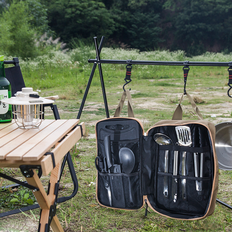 8 Buah Set Peralatan Masak Dap - Camping Cooking Kits ulasan dan harga