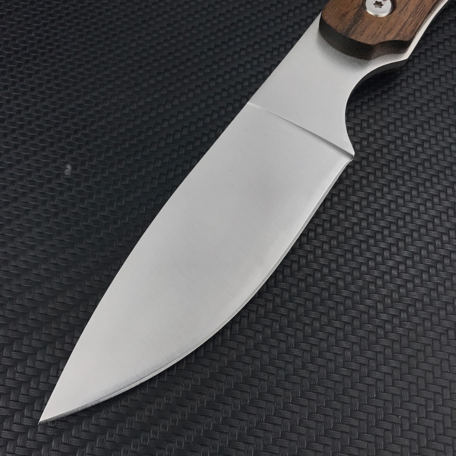 Pisau Lurus Gagang Kayu Ringan - Camping Cooking Knife With Sheath ulasan dan harga