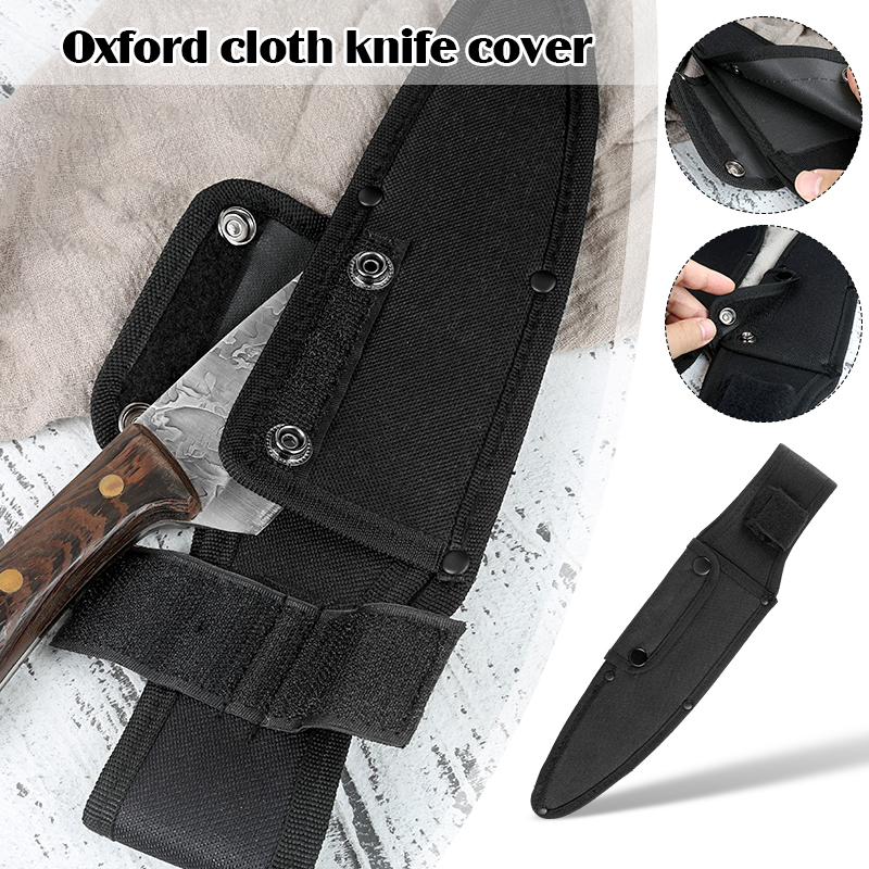Koki sarung pisau Oxford tahan - Camping Cooking Knife With Sheath ulasan dan harga