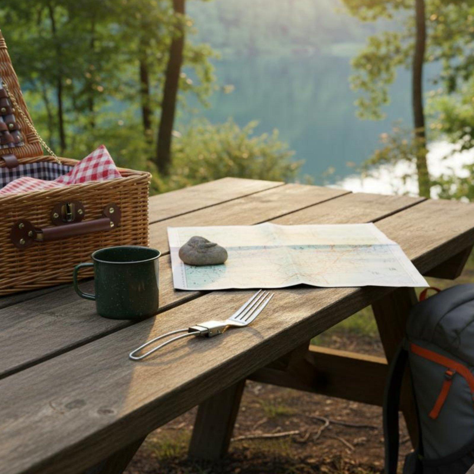 Peralatan Makan Lipat Kompak S - Camping Cooking Set Compact ulasan dan harga