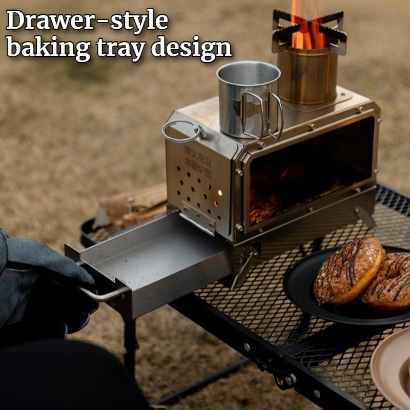 Kompor Kayu Bakar Persegi Stai - Camping Cooking Area ulasan dan harga