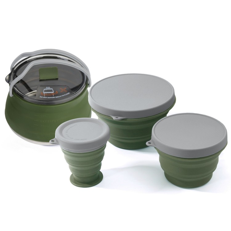 Set Panci Lipat Peralatan Masa - Camping Cooking Set Compact ulasan dan harga