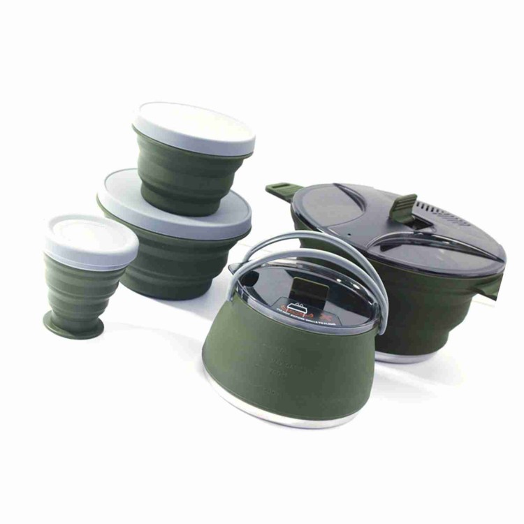 Set Panci Lipat Peralatan Masa - Camping Cooking Set Compact ulasan dan harga