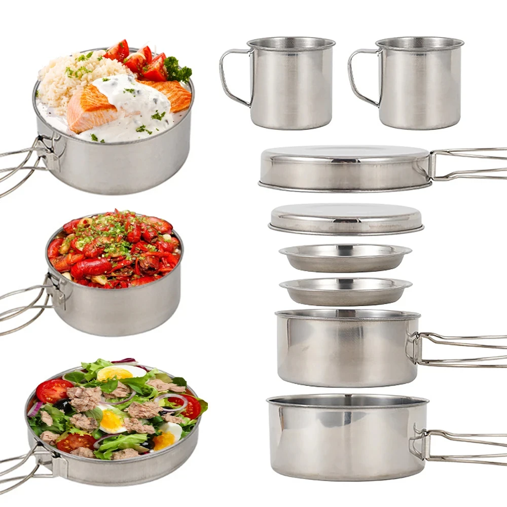 8pcs/Set Peralatan Memasak Cam - Camping Cooking Essentials ulasan dan harga