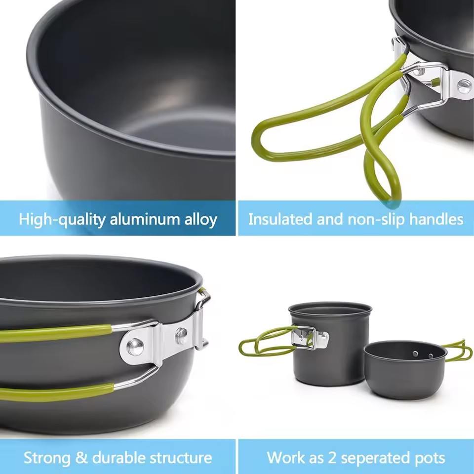 Peralatan Masak Camping Ultral - Camping Cooking Mess Kit ulasan dan harga