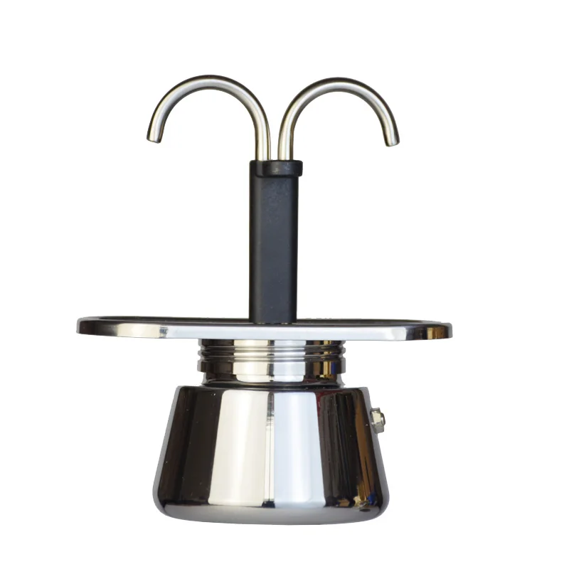 Mini Moka Pot tabung ganda 200 - Pocket Coffee Maker ulasan dan harga