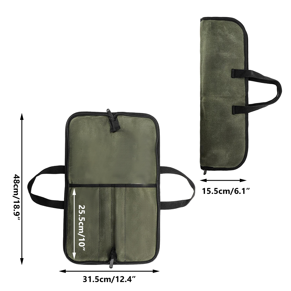 Tas Gulung Pisau Kanvas Berlap - Camping Cooking Utilities ulasan dan harga