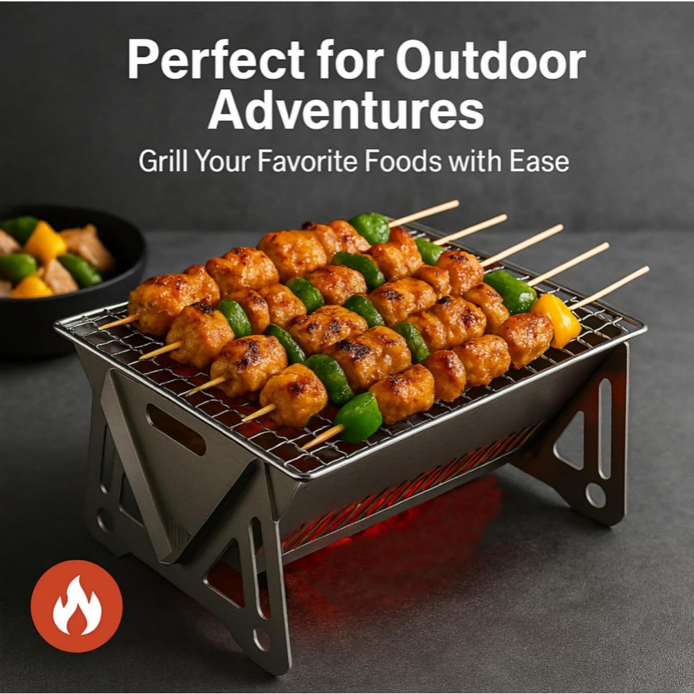 Panggangan BBQ Arang Portabel  - Camping Cooking Set Compact ulasan dan harga
