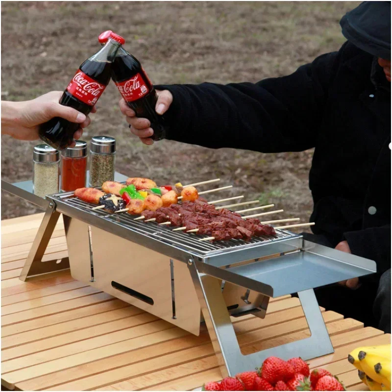 Pemanggang BBQ Portabel Baja T - Camping Cooking Set Compact ulasan dan harga
