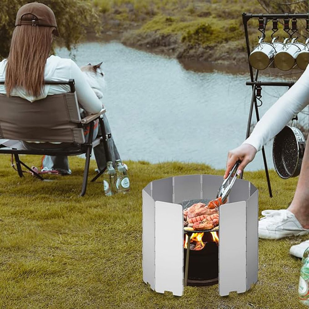 Pelindung Angin Kompor Lipat R - Camping Cooking Windshield ulasan dan harga