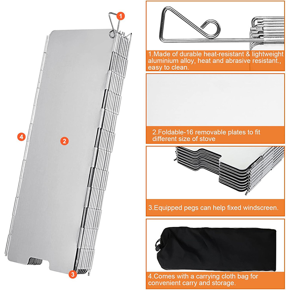 Pelindung Angin Kompor Lipat R - Camping Cooking Windshield ulasan dan harga
