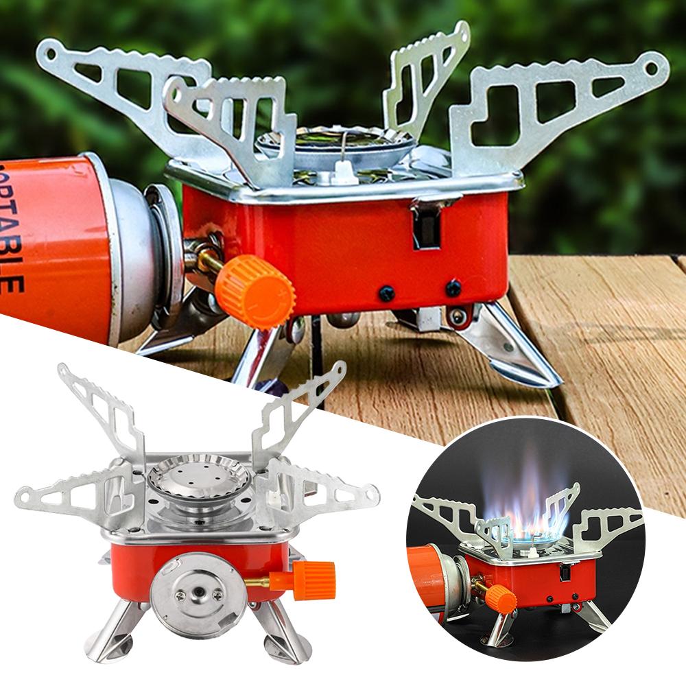 Kompor Gas Portabel Lipat Taha - Camping Cooking Windshield ulasan dan harga