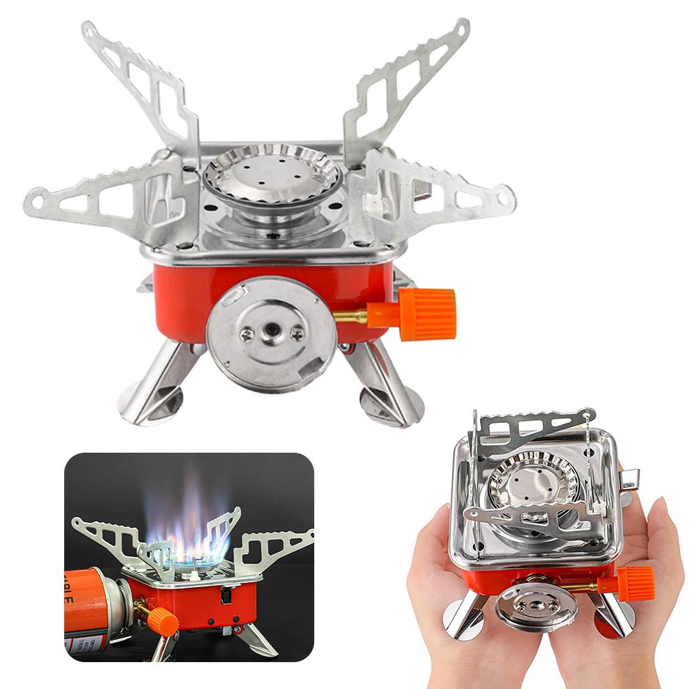 Kompor Gas Portabel Lipat Taha - Camping Cooking Windshield ulasan dan harga