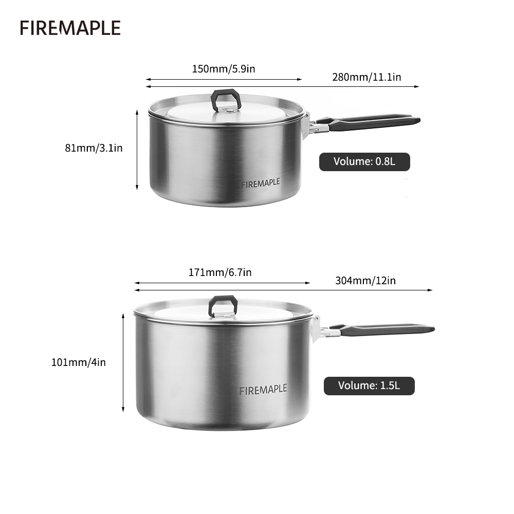 Peralatan Masak Berkemah Maple - Camping Cooking Set Compact ulasan dan harga