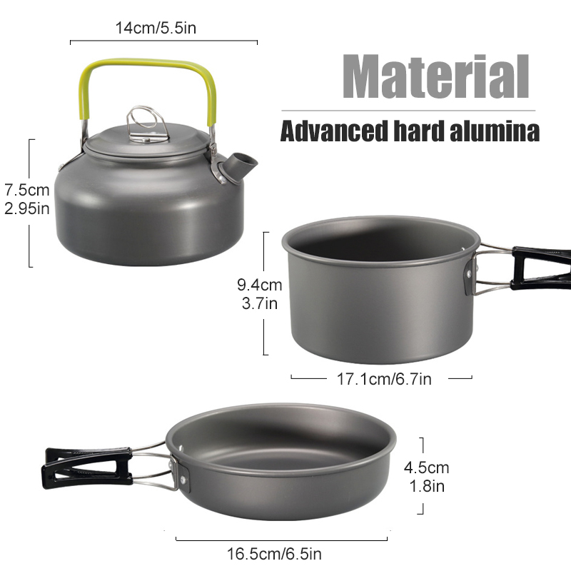 WESTTUNE Peralatan Masak Berke - Camping Cooking Kits ulasan dan harga