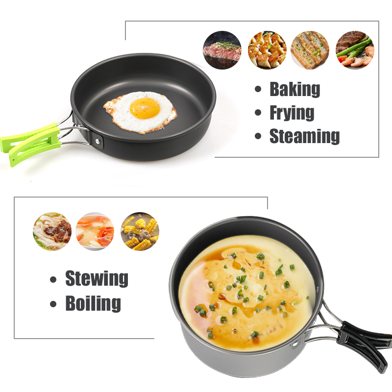 WESTTUNE Peralatan Masak Berke - Camping Cooking Kits ulasan dan harga