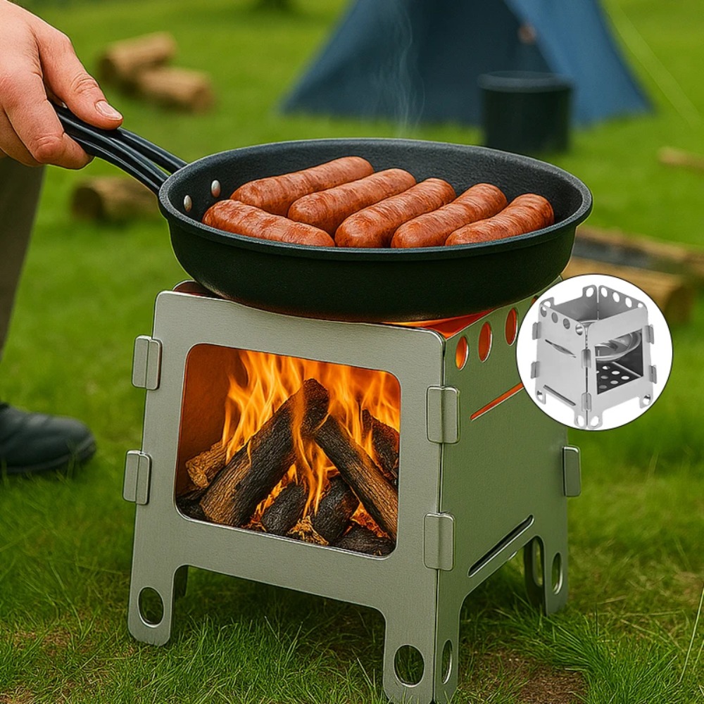 Kompor Kayu untuk Berkemah Kom - Camping Cooking Windshield ulasan dan harga