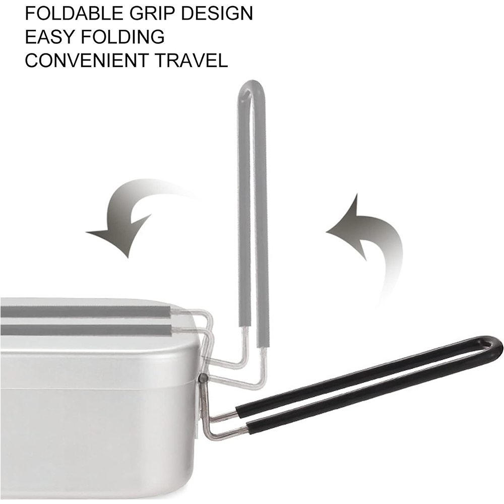 Kotak makan siang aluminium 80 - Camping Cooking Kits ulasan dan harga