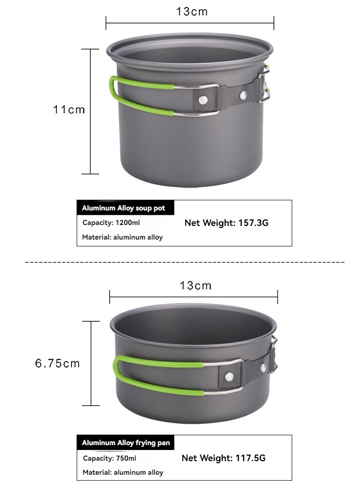 BRS-T15A Peralatan Masak Campi - Camping Cooking Mess Kit ulasan dan harga